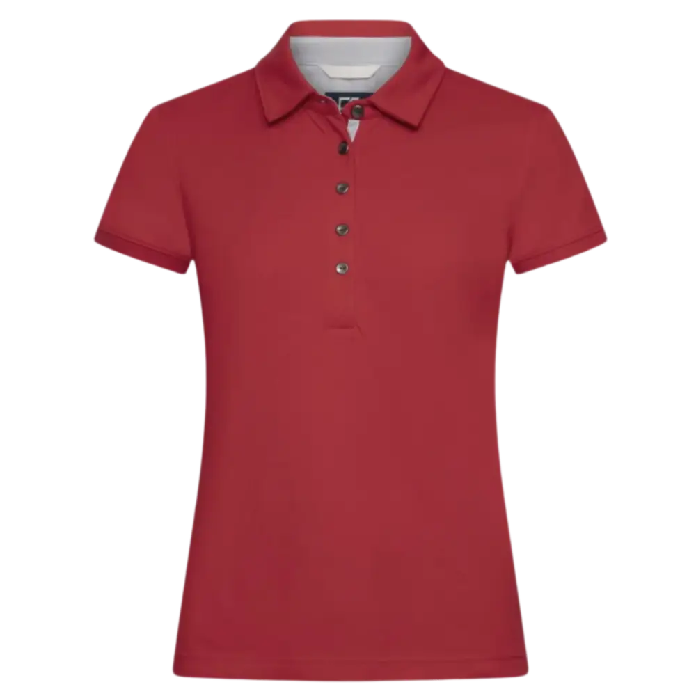 Cutter & Buck Advantage Premium Punainen Pikee Yrityksen Logolla-ZigiZagi