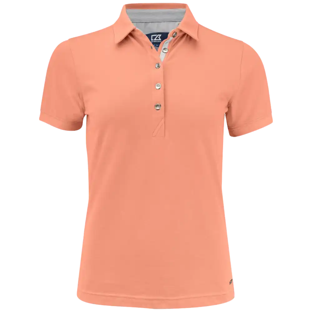 Cutter & Buck Advantage Premium Papaya Pikee Yrityksen Logolla-ZigiZagi