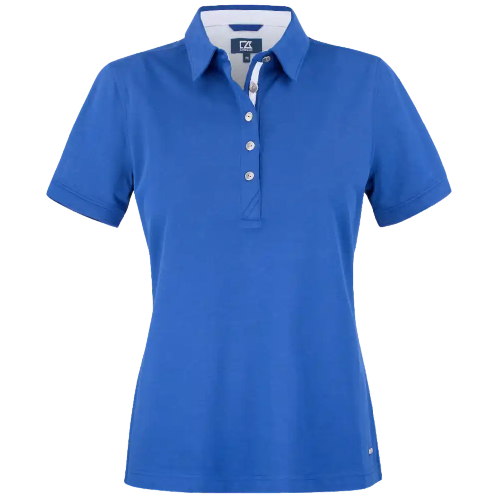 354421 CUTTER & BUCK ADVANTAGE PREMIUM BLUE POLO WOMEN-ZigiZagi