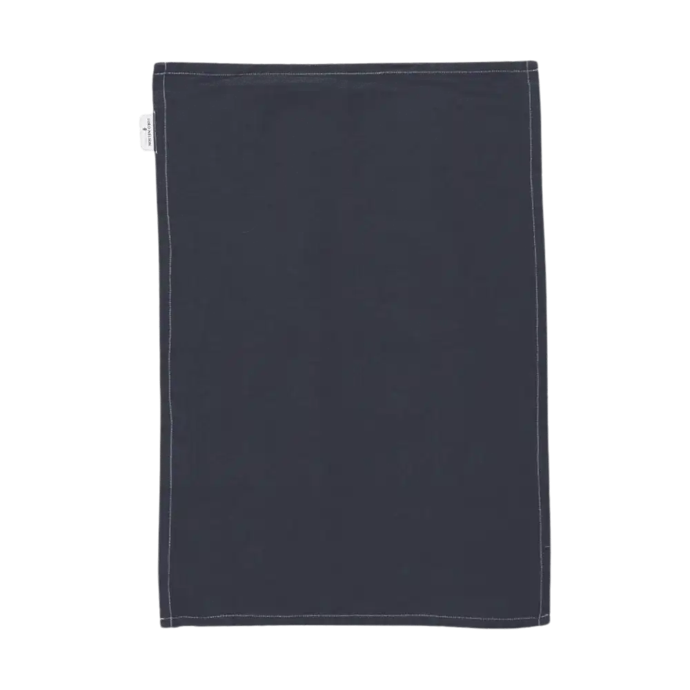 Tummansininen Lord Nelson Victory keittiöpyyhe (pellavasekoite) – käytännöllinen joululahja