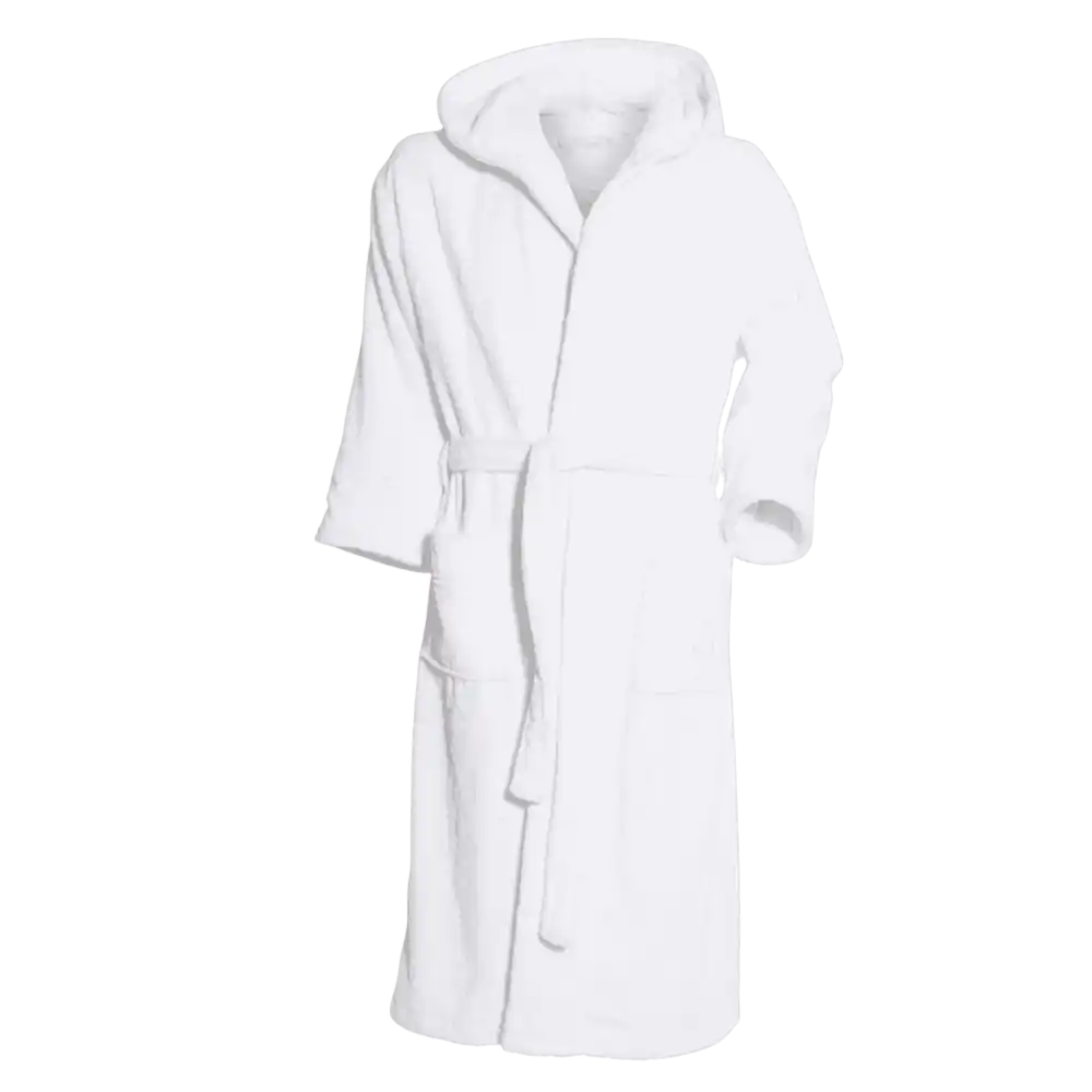 Valkoinen Kosta Linnewäfveri ylellinen froteekylpytakki (450g/m²) – henkilöstön joululahja