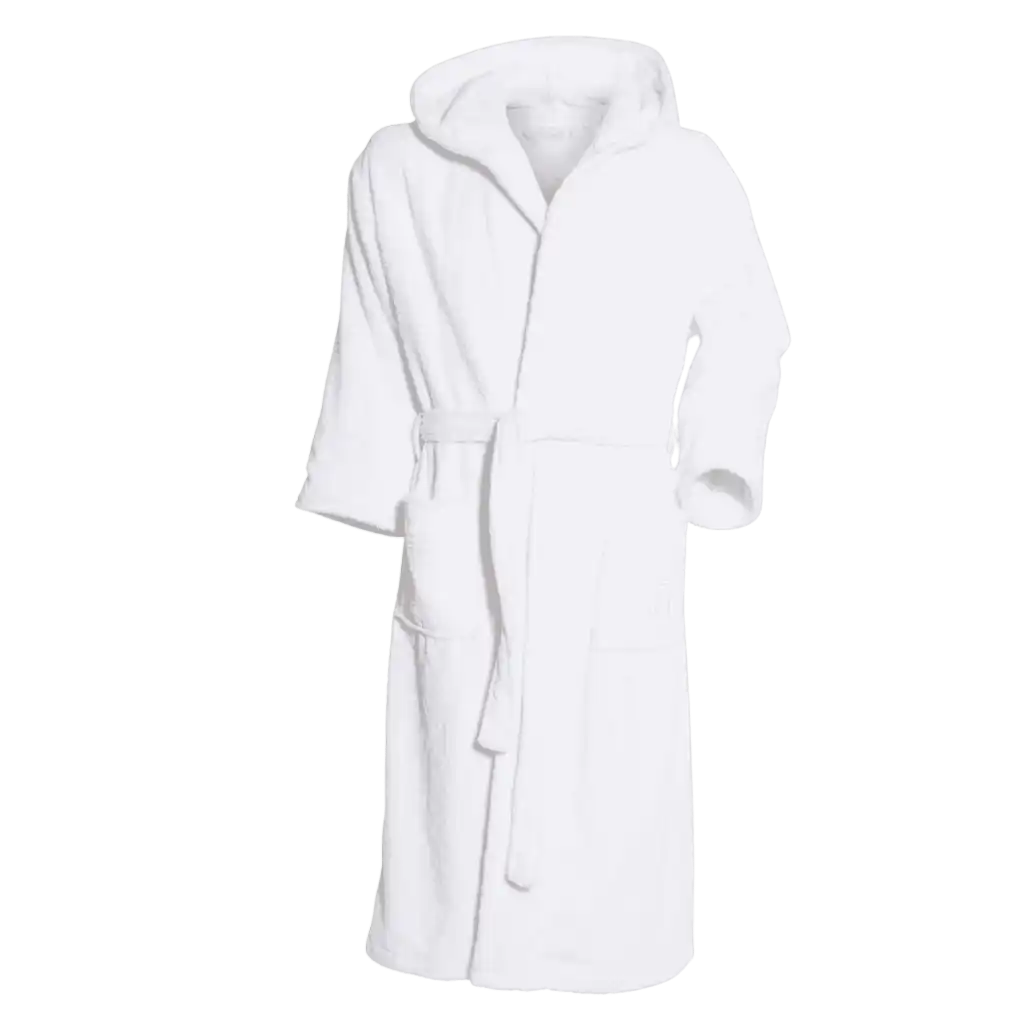 Valkoinen Kosta Linnewäfveri ylellinen froteekylpytakki (450g/m²) – henkilöstön joululahja