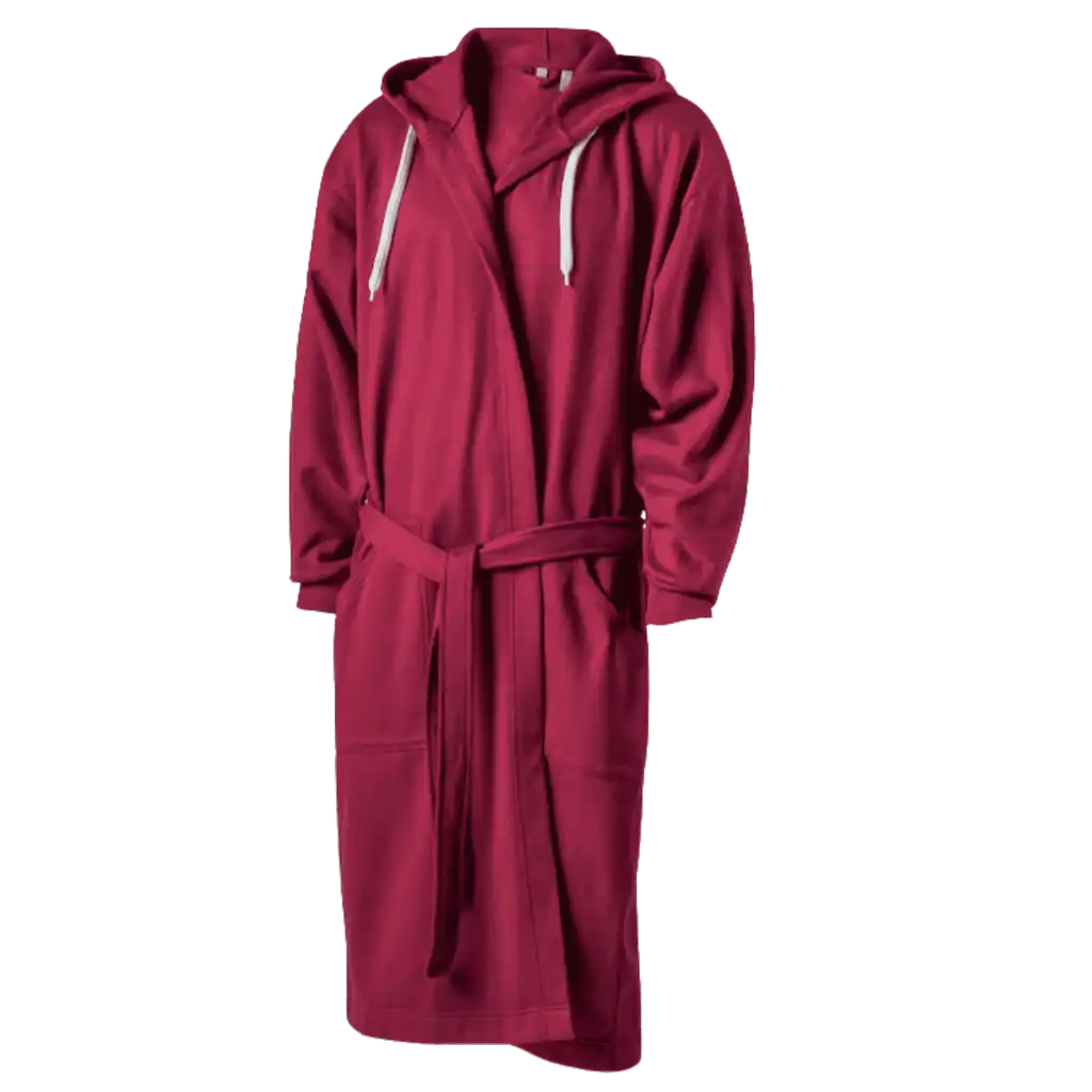 Viininpunainen Kosta Linnewäfveri collegekylpytakki – pehmeä henkilöstön joululahja