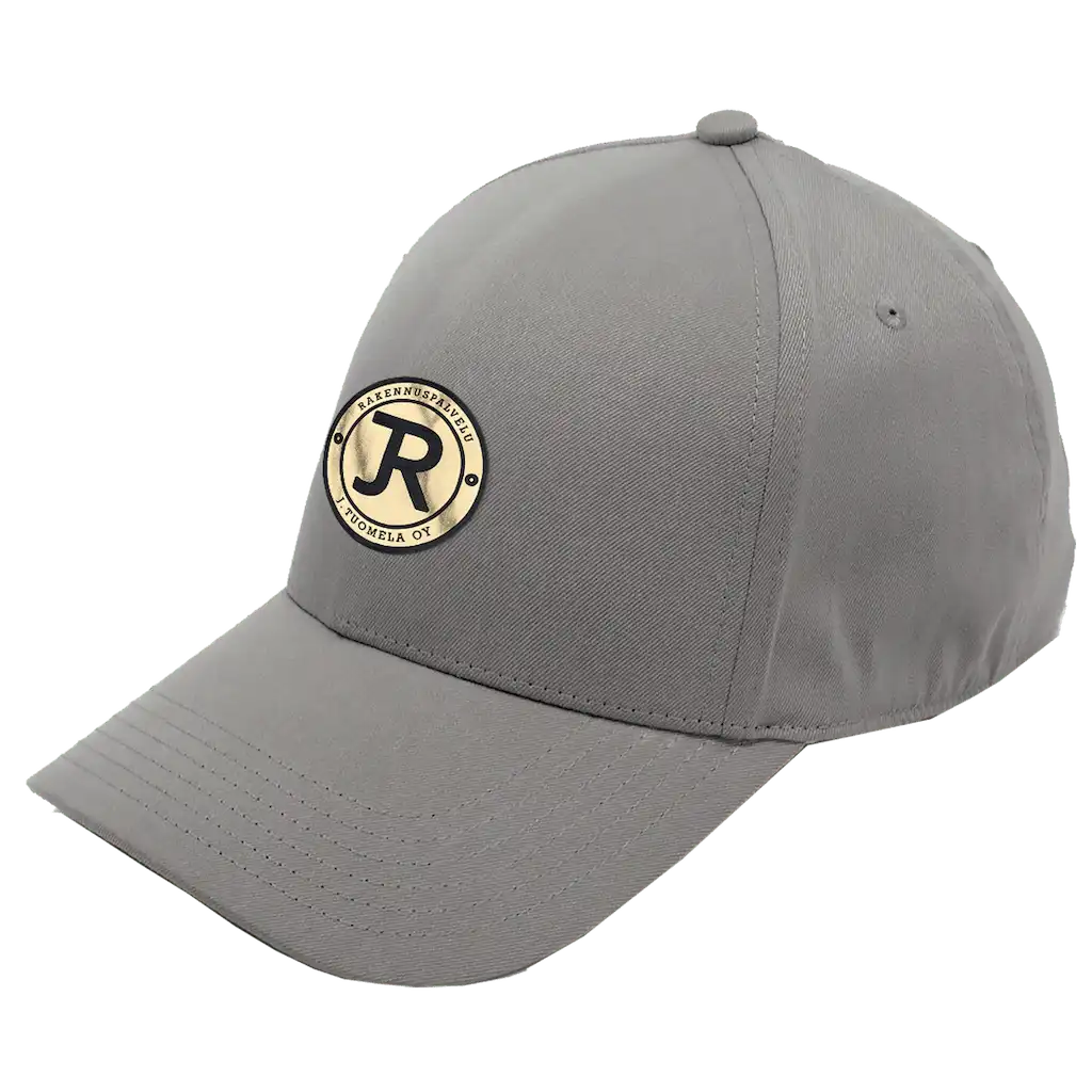 Vaalean harmaa coFEE SMOOTH 4310 performance lippalakki omalla logolla – laser-merkattu nahkamerkki, piilotettu etusauma