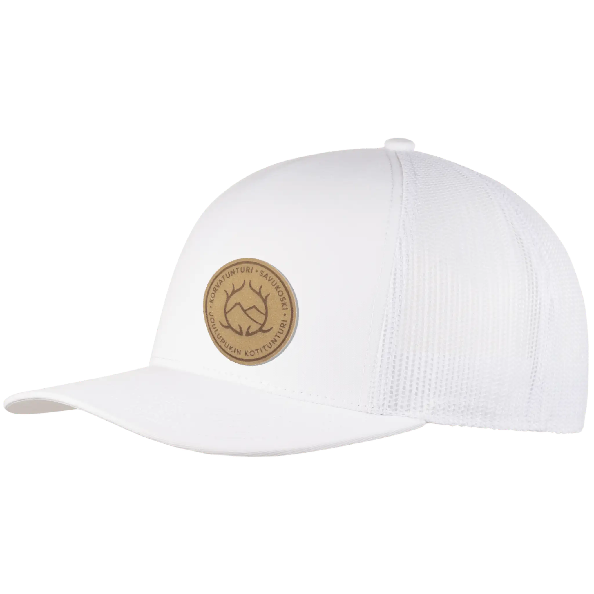 Valkoinen Smooth Mesh snapback omalla logolla-ZigiZag