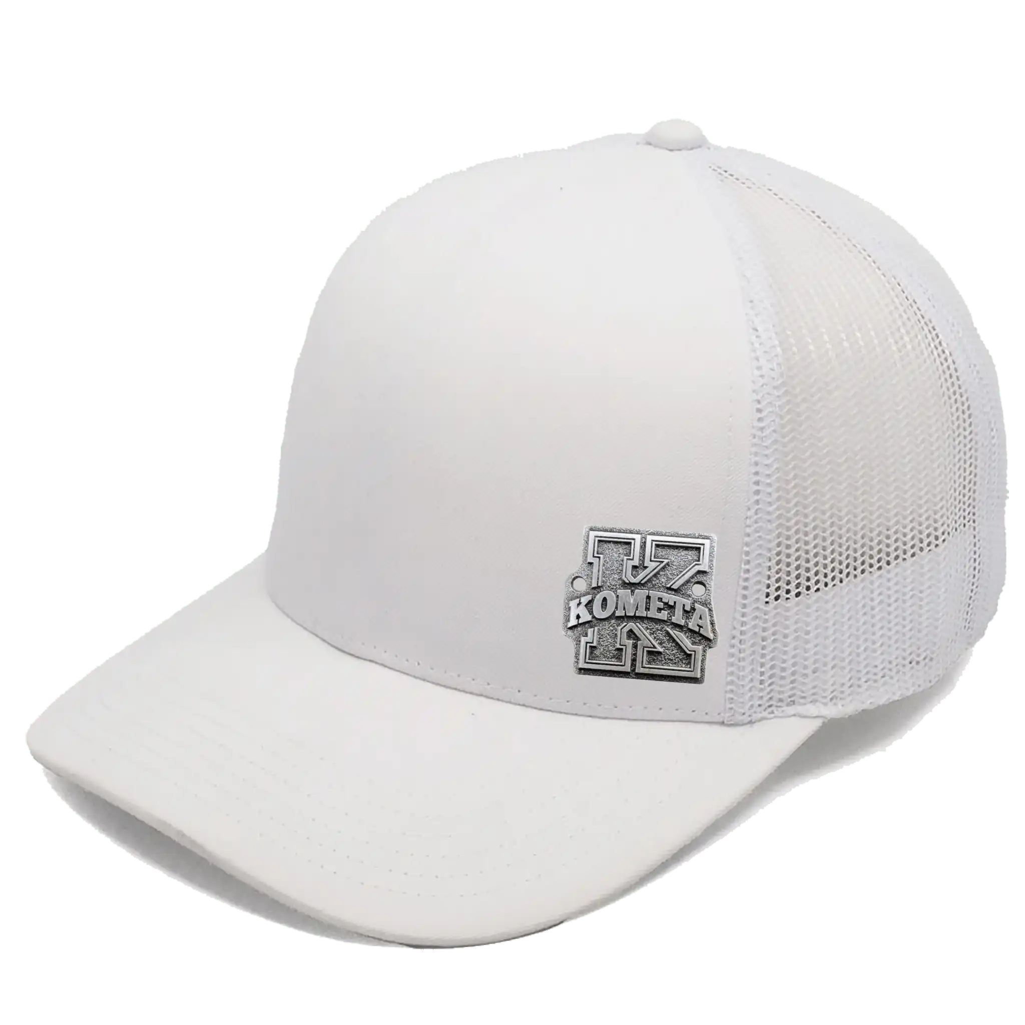 Smooth Mesh coFEE 4320 snapback lippis omalla logolla – metallilogo etupaneelissa, premium yksityiskohta