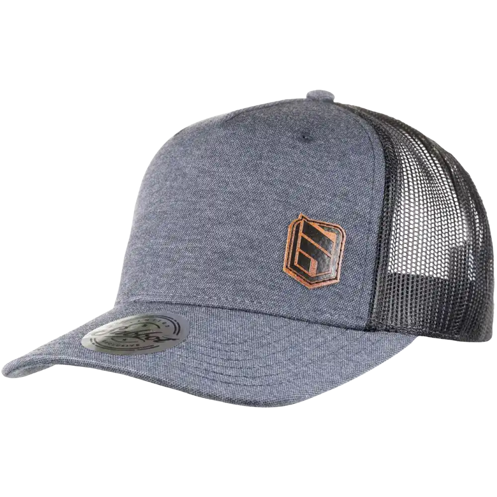 Nahkamerkki 5 Panel lippis omalla logolla