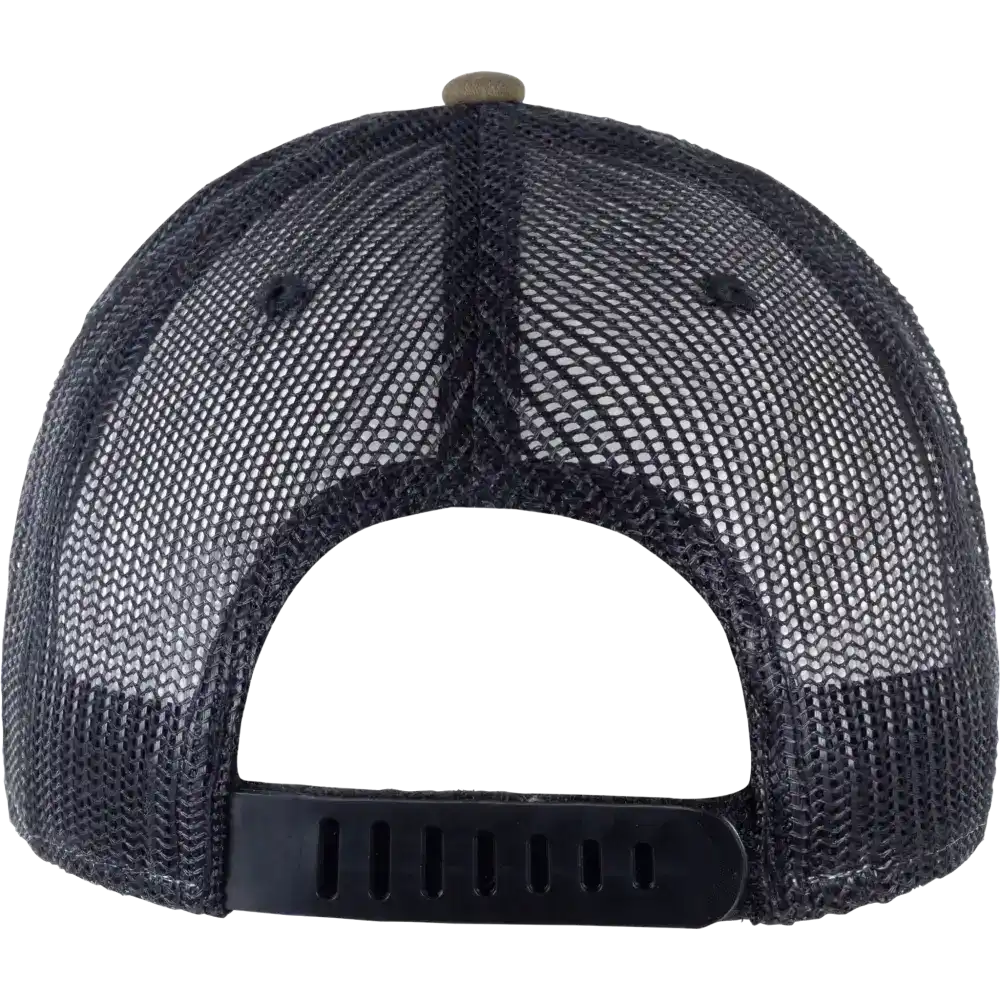 5 Panel lippis omalla logolla kuva takaa rubber velcro.