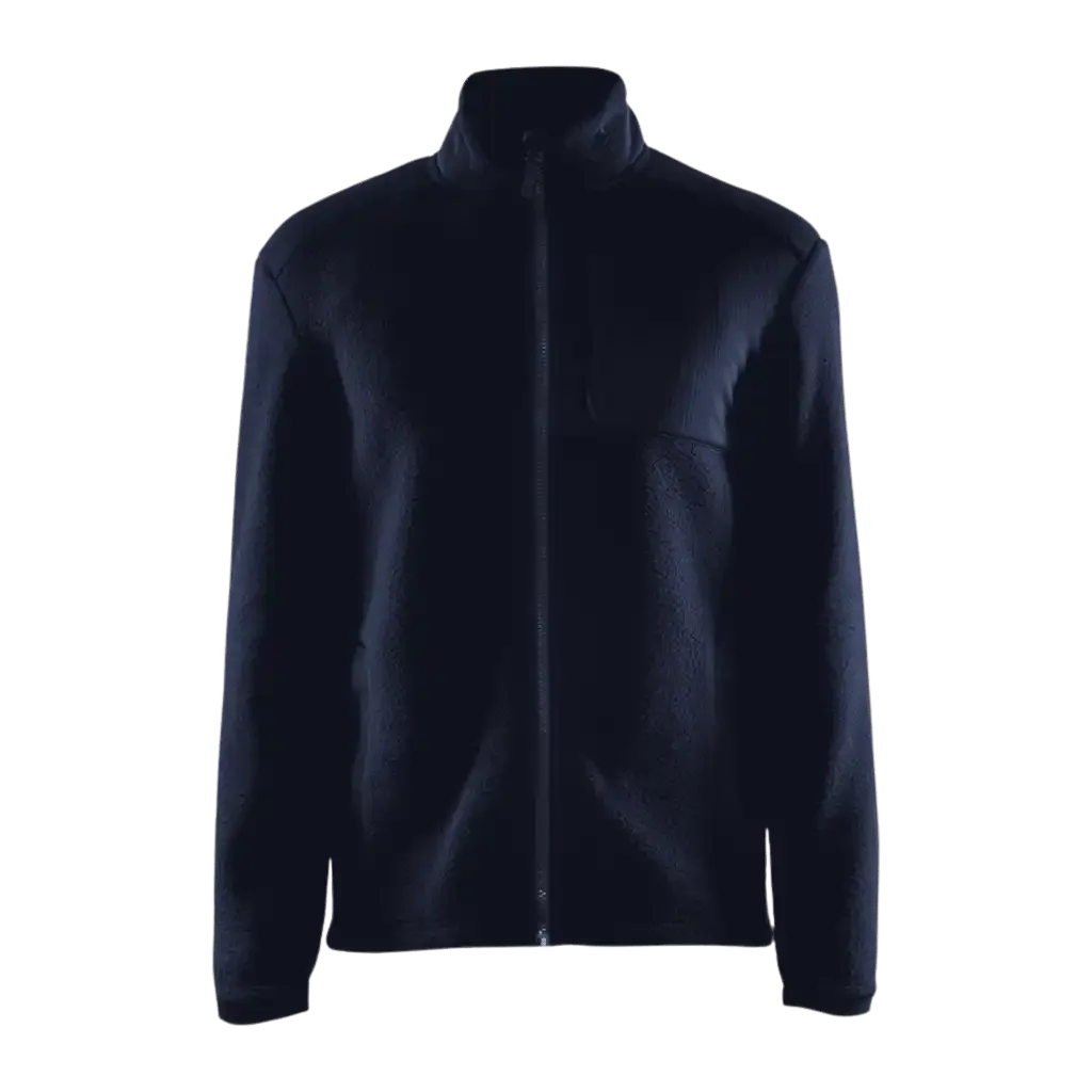 Craft ADV Explore Pile Fleece Jacket M, tummansininen–musta Blaze/Black, edestä