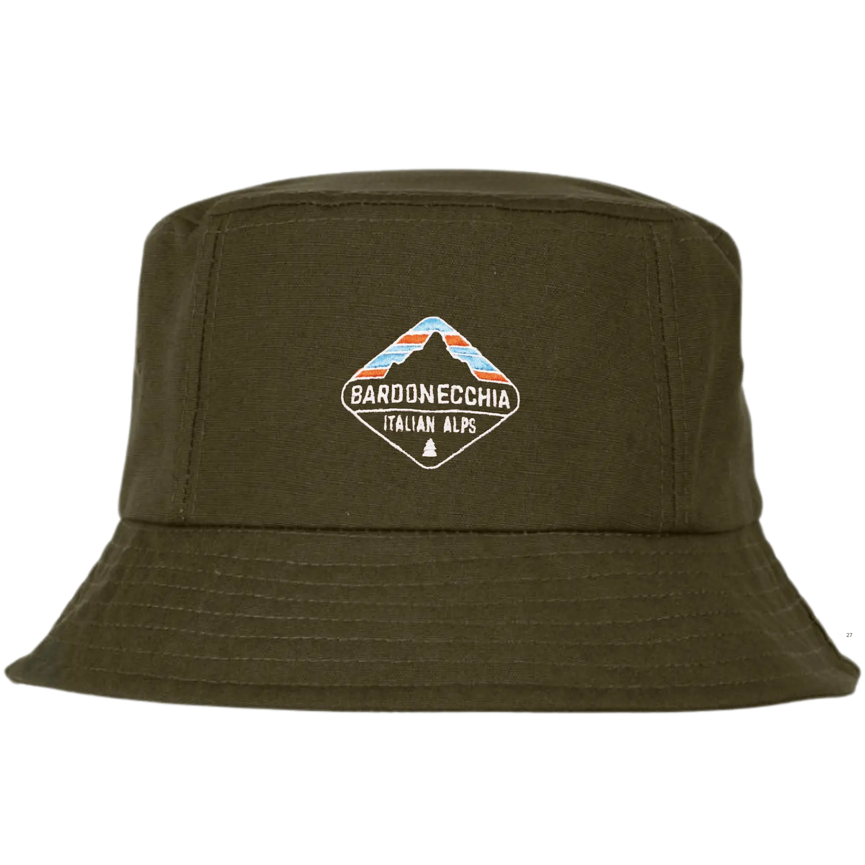 Bucket hattu omalla logolla – oliivinvihreä