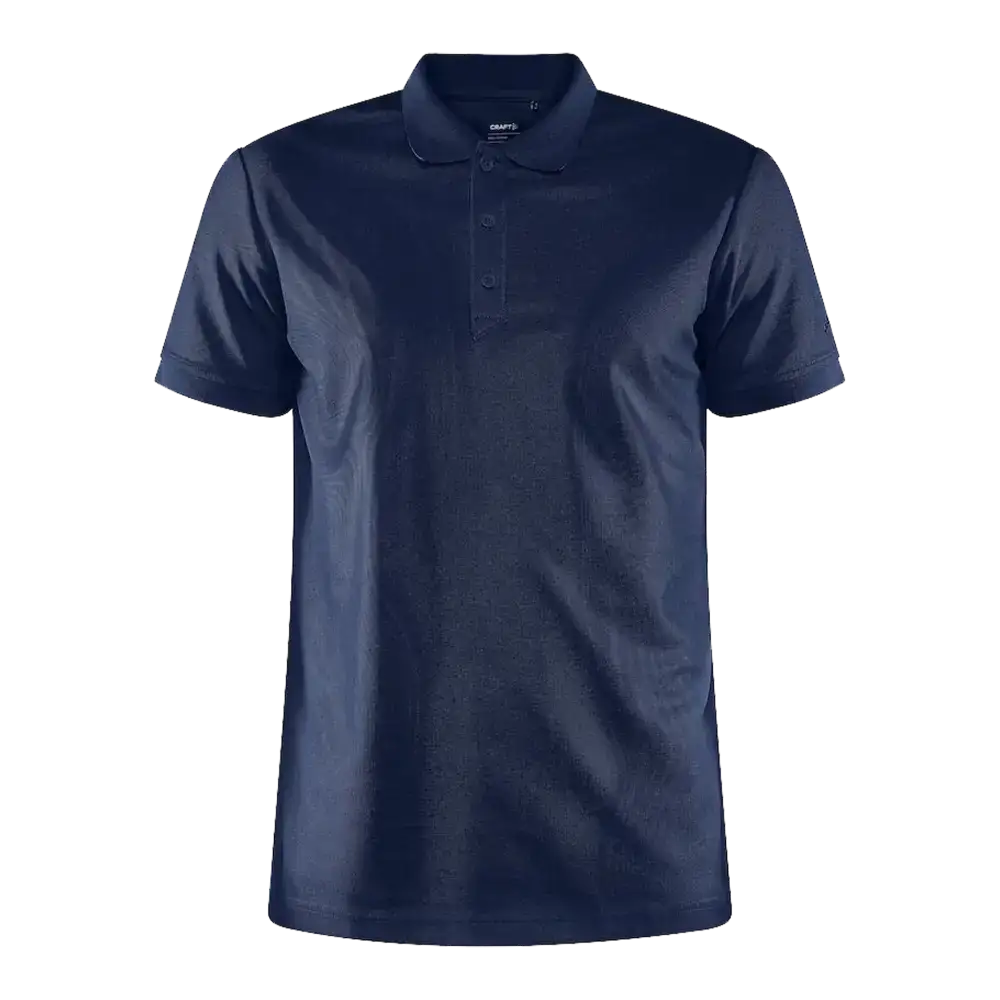 Craft CORE Unify Polo, vÀri Blaze Melange. Laadukas pikee omalla logolla, kuva edestÀ.