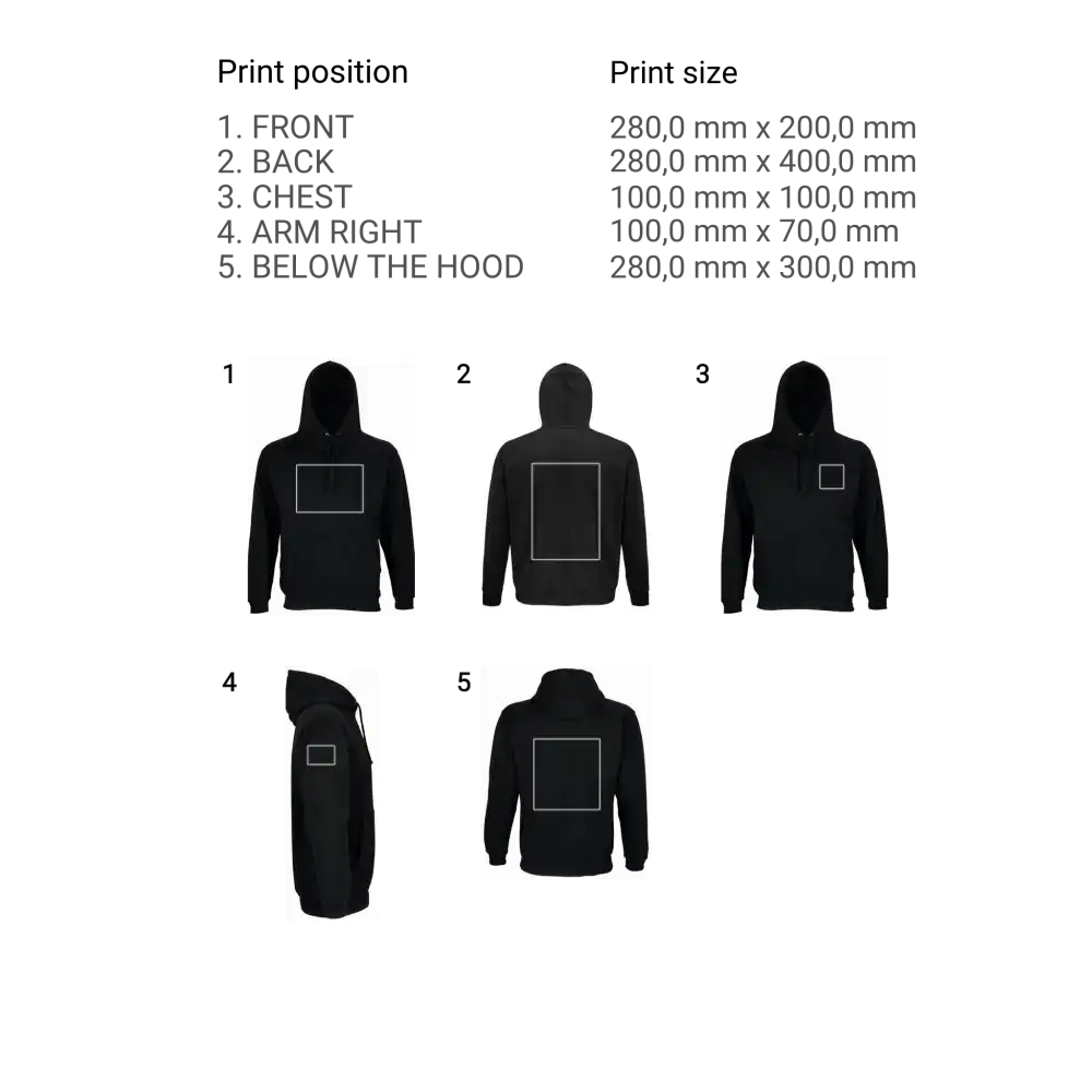 SOLâS CONDOR Unisex Huppari - Logon painatus / L - Hupparit