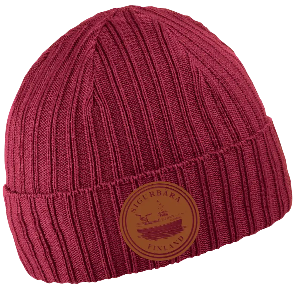 Cotton Band 100% puuvillapipo omalla logolla - Burgundy