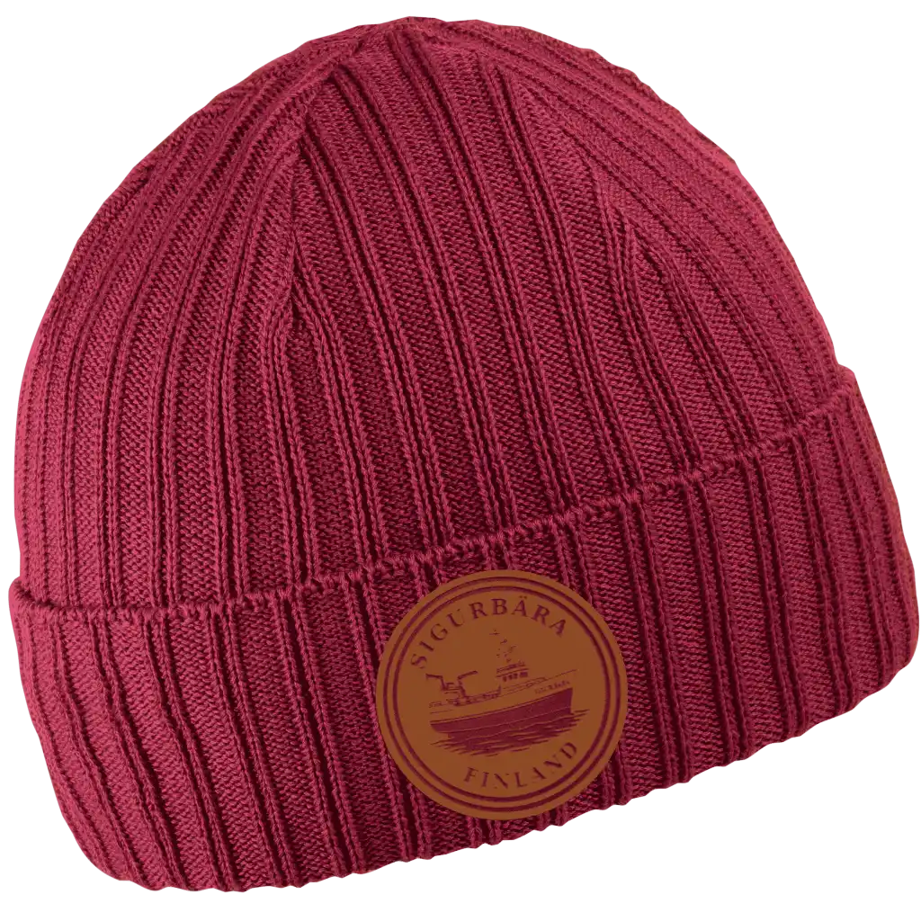 Cotton Band 100% puuvillapipo omalla logolla - Burgundy