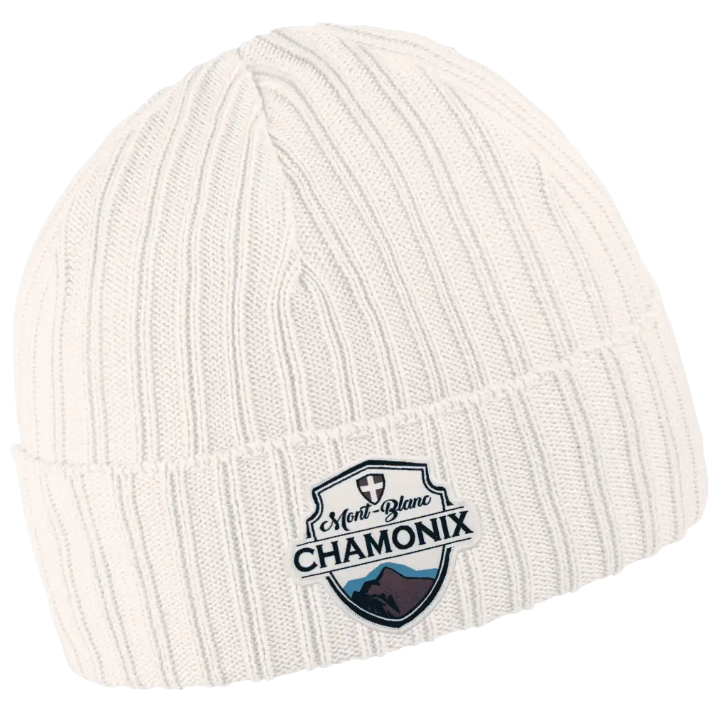 Cotton Band  - 100%  puuvillapipo off white - Pipo omalla kangasmerkki logolla.