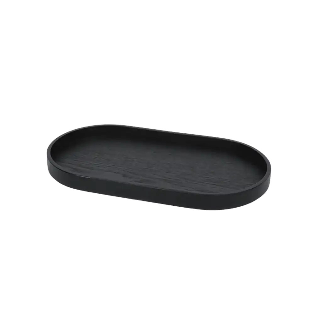 Pieni musta Ekta Living tammiviilutarjotin (30x16.5cm) – vastuullinen henkilöstölahja