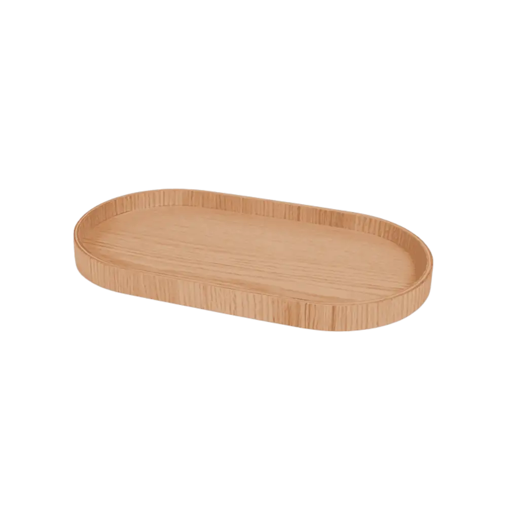 Ekta Living medium-kokoinen tammiviilutarjotin (30x16.5cm) öljyttynä tarjoiluun