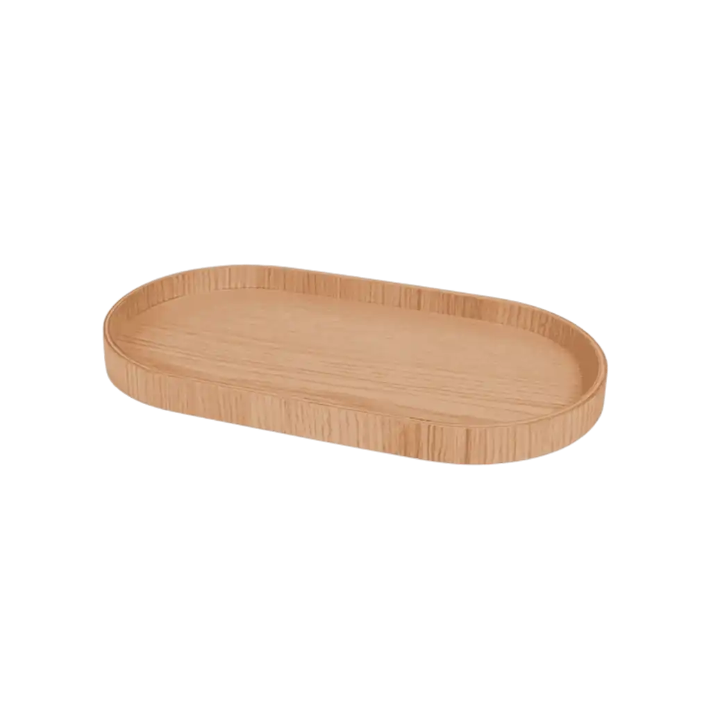 Ekta Living medium-kokoinen tammiviilutarjotin (30x16.5cm) öljyttynä tarjoiluun