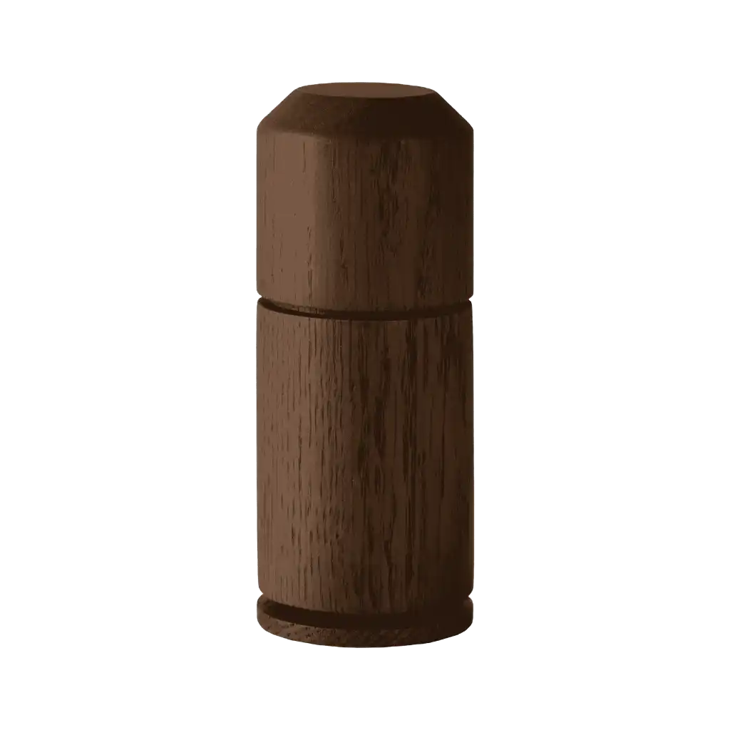 Savustetun tammen värinen Ekta Living Crush Me maustemylly design-lahjaksi