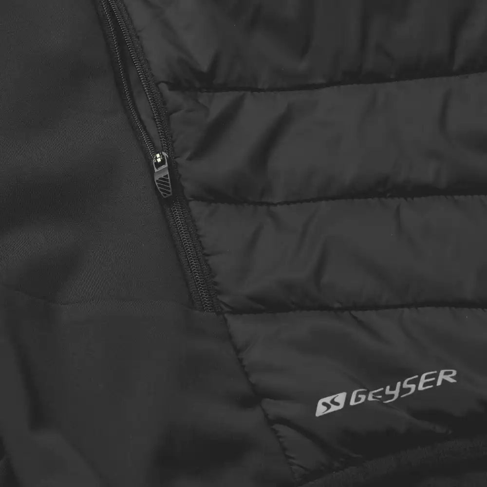 Yksityiskohtakuva GEYSER liivi IDÂź G21033 â sivutaskun vetoketju ja kankaan saumat