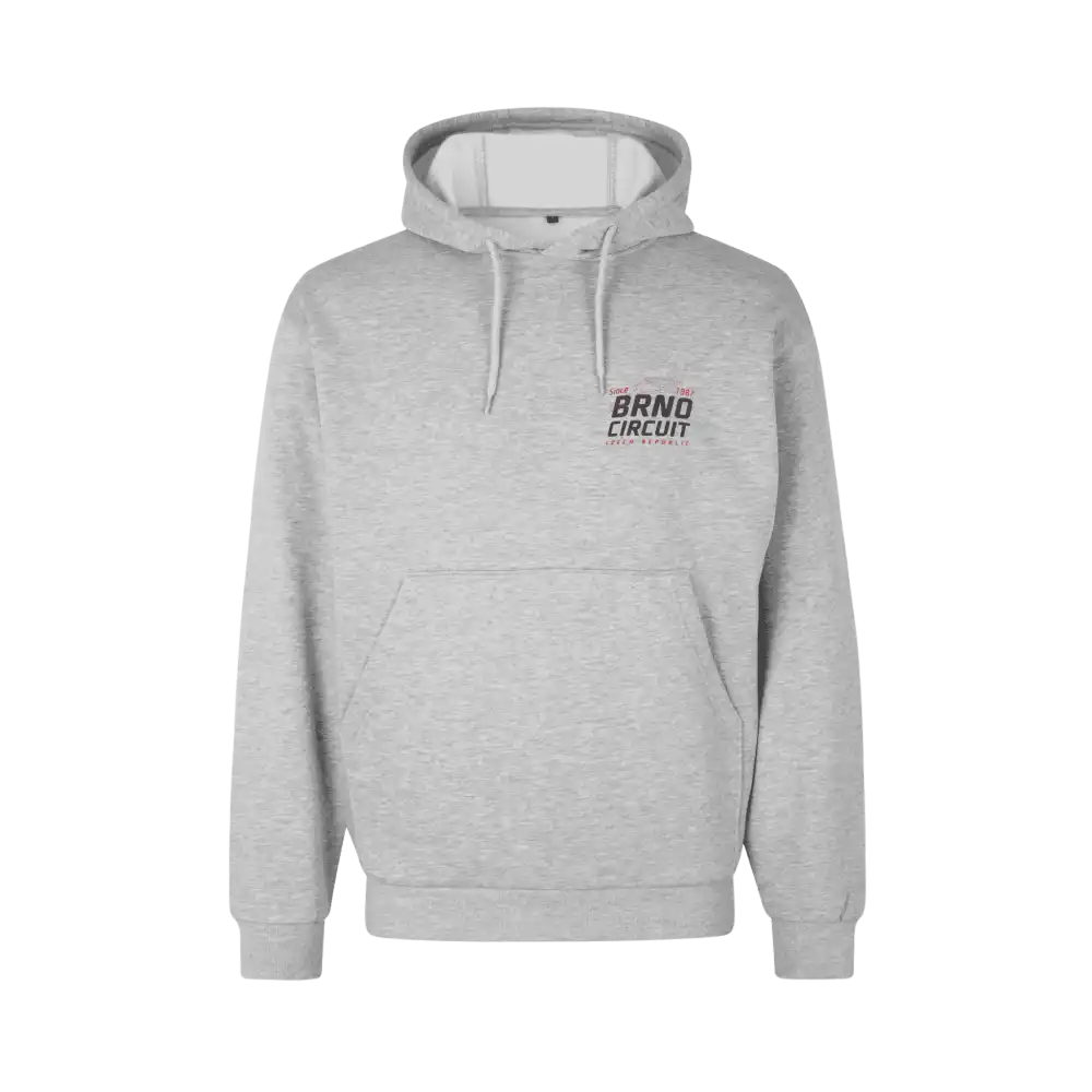 Id soft hoodie - Harmaa huppari omalla logolla.