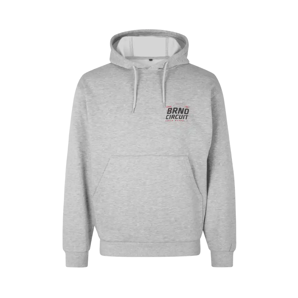 Id soft hoodie - Harmaa huppari omalla logolla.