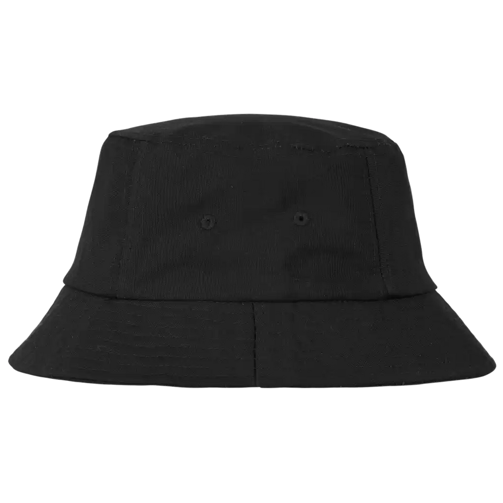 Musta kalastajanhattu omalla logolla -Laadukas 100% Puuvillaa ja Hengittävä -ZigiZagi