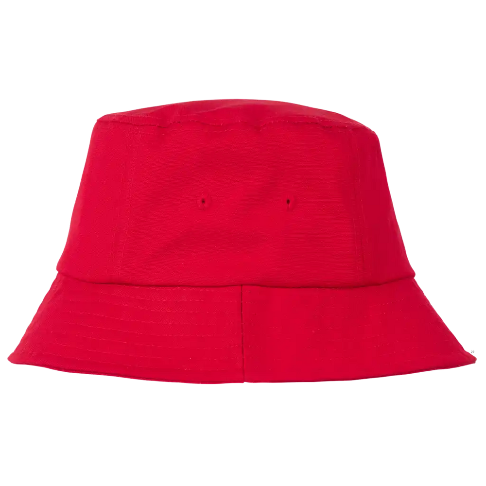 Laadukas 100% Puuvillaa ja Hengittävä. Punainen kalastajanhattu omalla logolla - ZigiZagi