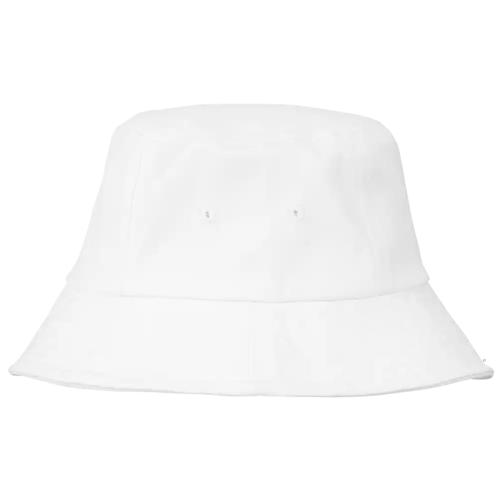 Bucket Hat - Laadukas 100% Puuvillaa ja HengittÀvÀ - Kalastajanhattu - Valkoinen - Varastolippalakit