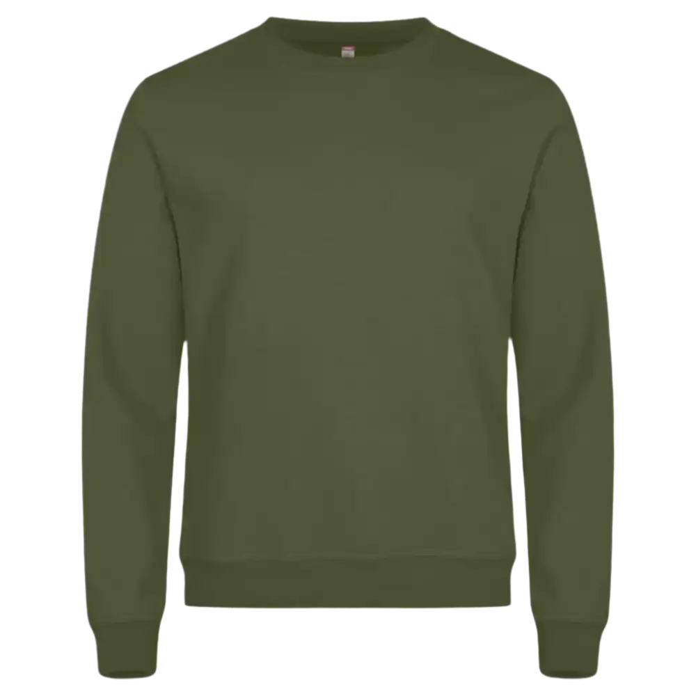 Miami Roundneck Army green college omalla yrityksen logolla-ZigiZagi