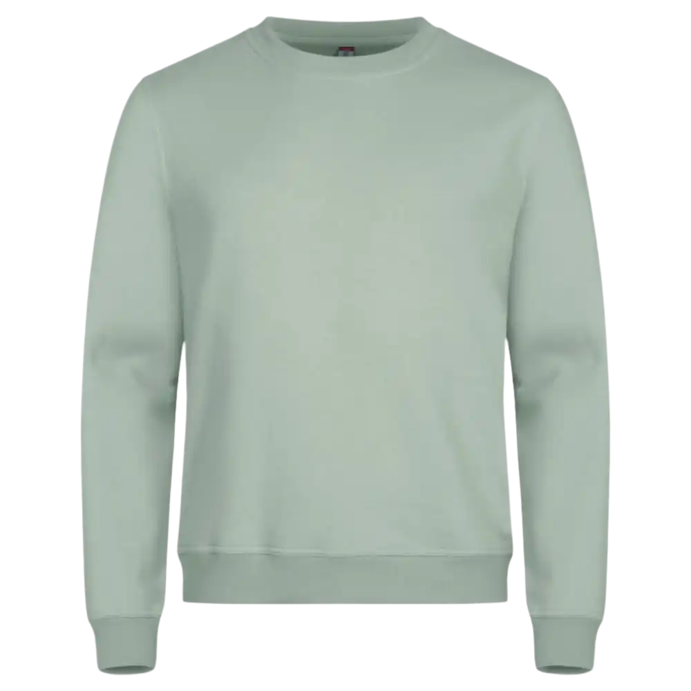 Miami Roundneck Sage green college omalla yrityksen logolla-ZigiZagi