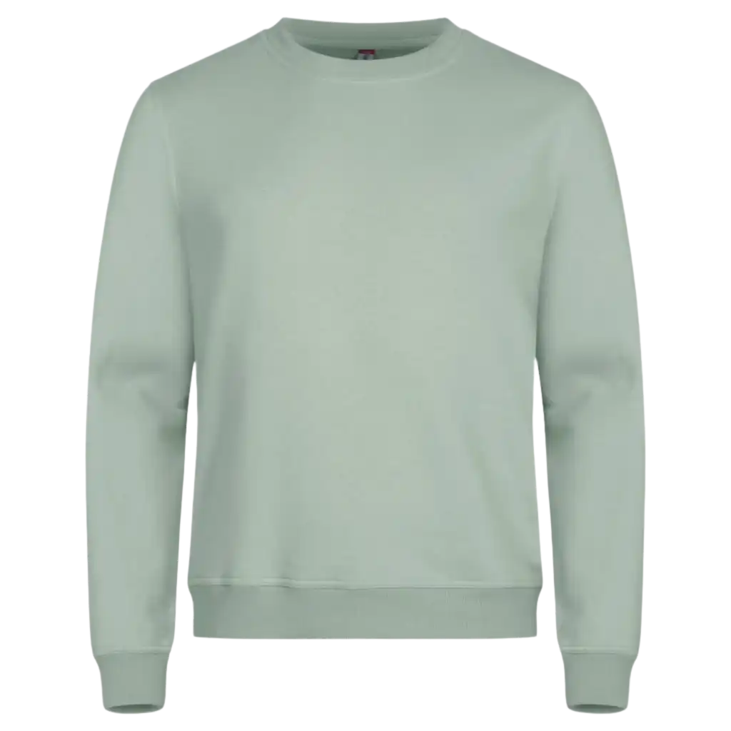 Miami Roundneck Sage green college omalla yrityksen logolla-ZigiZagi