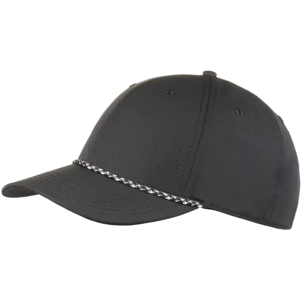 Musta ROPE lippalakki omalla logolla. 2 värinen rope lipassa.