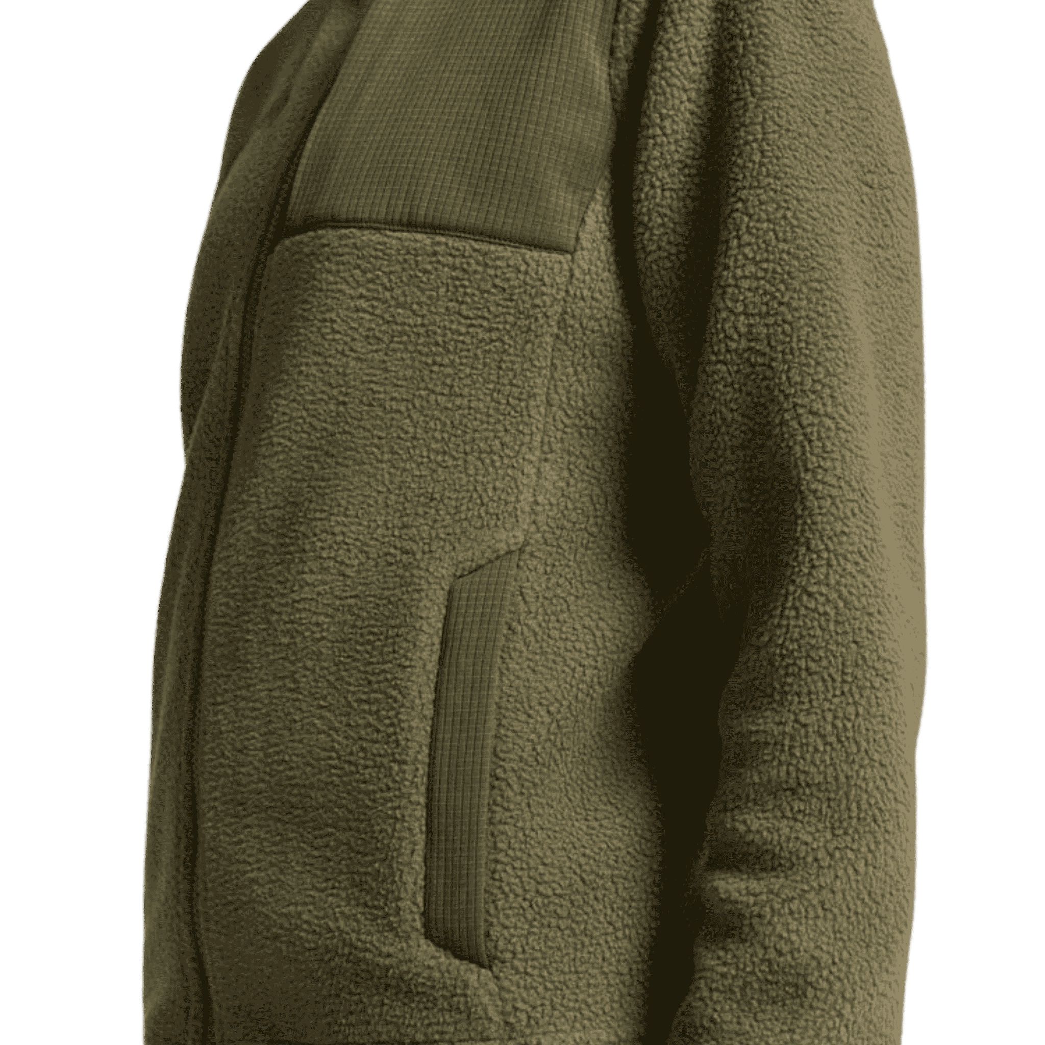 Craft ADV Explore Pile Fleece Jacket W – lähikuva sivutaskusta ja laadukkaasta vetoketjusta