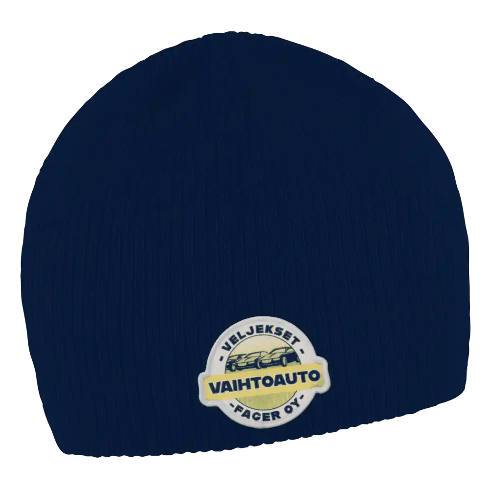 Prestige Pipo omalla logolla (coFEE 3059) - Roal sininen painettu kangasmerkki logo