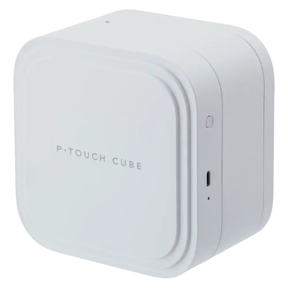 P-touch CUBE Pro -tarratulostin ladattavalla akulla ja Bluetoothilla