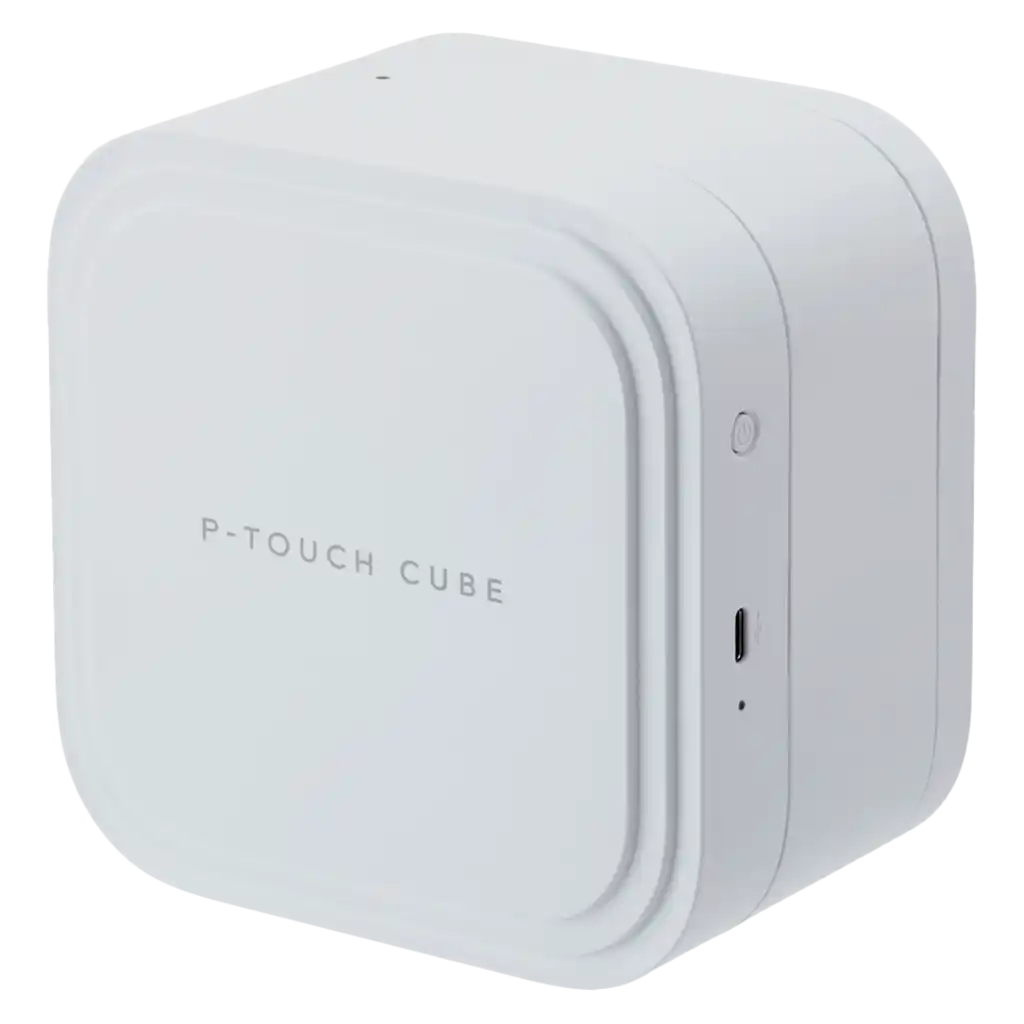 P-touch CUBE Pro -tarratulostin ladattavalla akulla ja Bluetoothilla