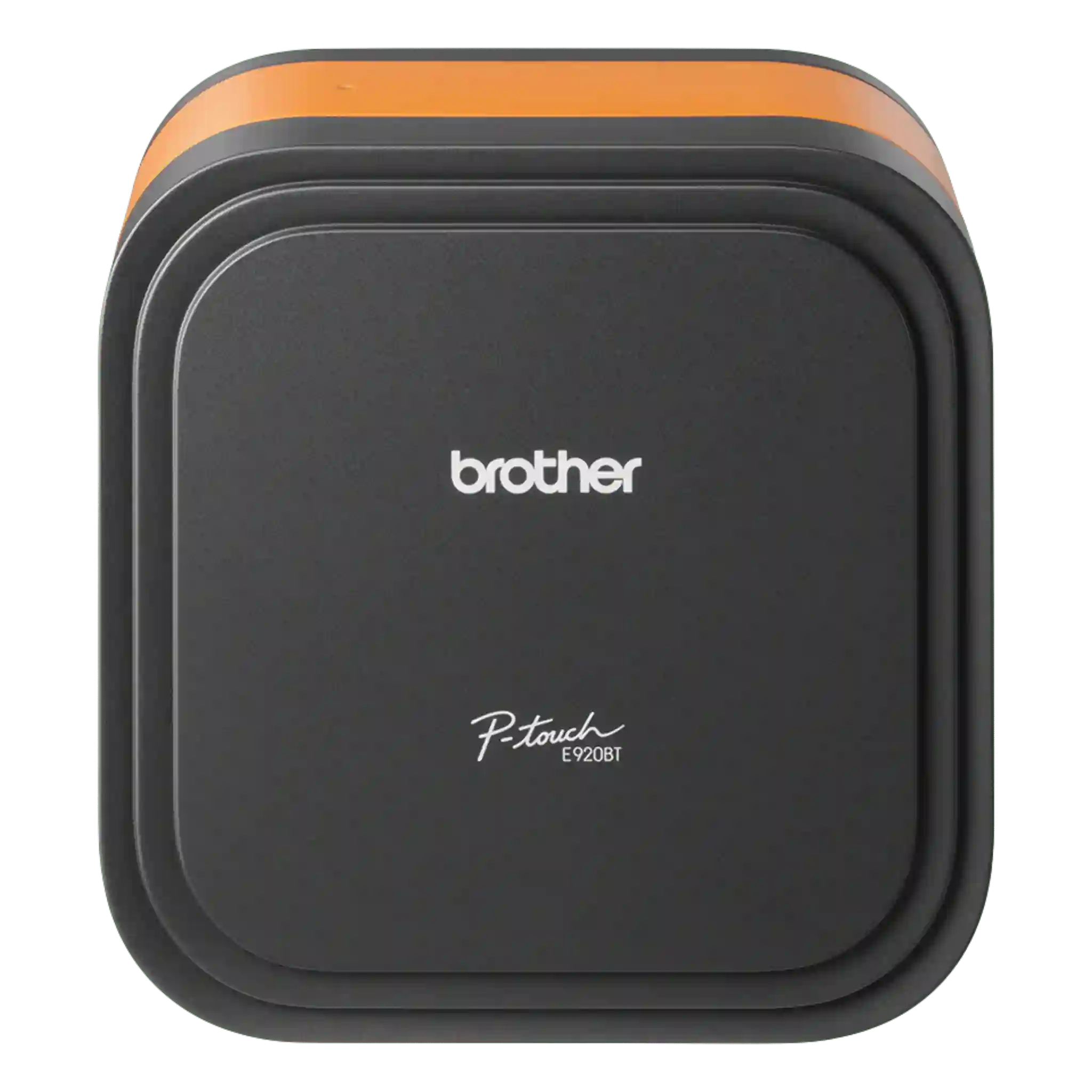 Brother PT-E920BT CUBE Pro tarratulostin edestä – Bluetooth-tarratulostin 36 mm tarroille