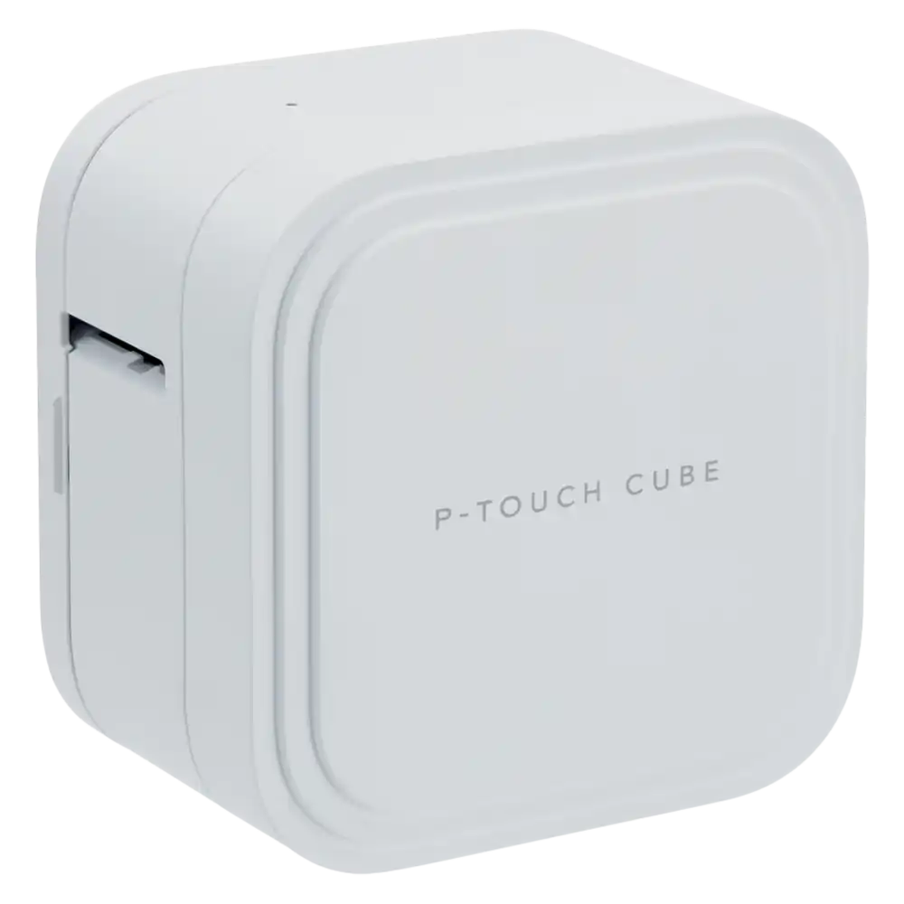 P-touch CUBE Pro -tarratulostin ladattavalla akulla ja Bluetoothilla