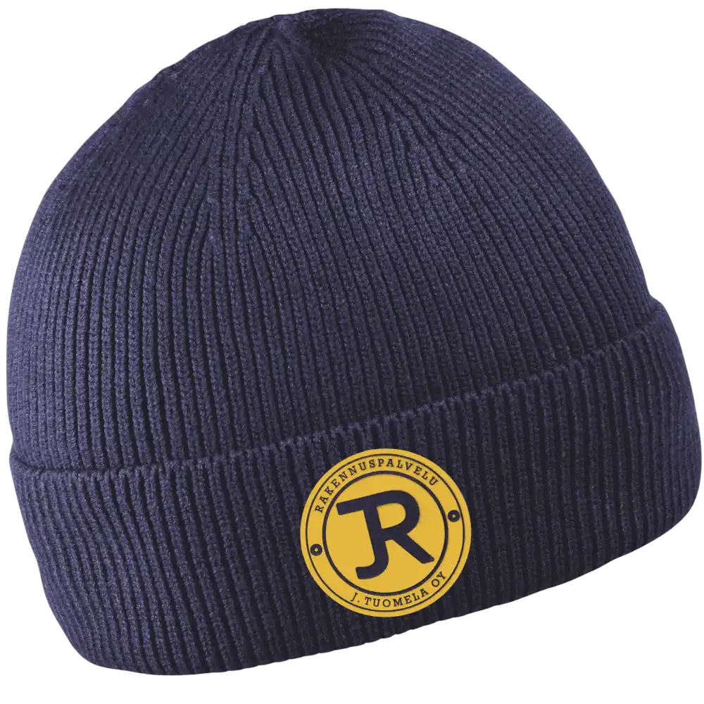 Premium Viskoosipipo omalla logolla (coFEE 3010) - Navy, logo tehty lasermerkillä.