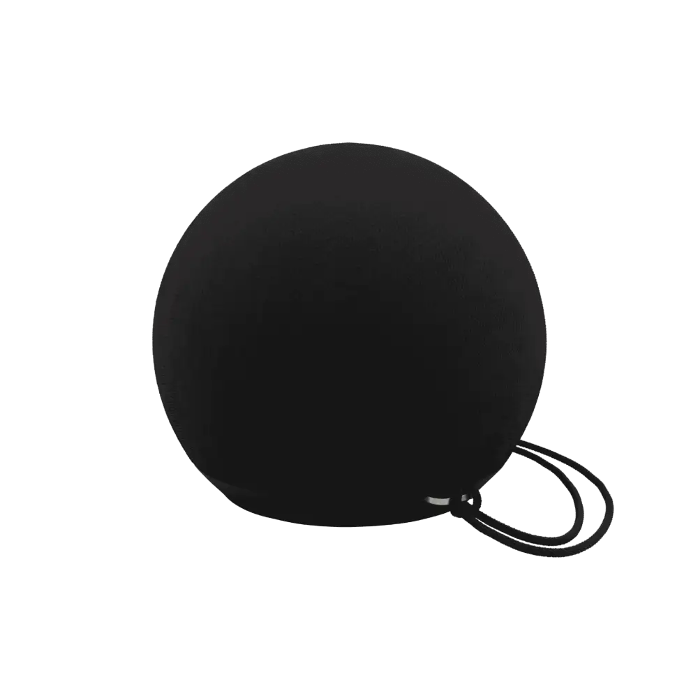 Musta SACKit Play Mini Bluetooth-kaiutin (IPX7) – kestävä yrityslahja