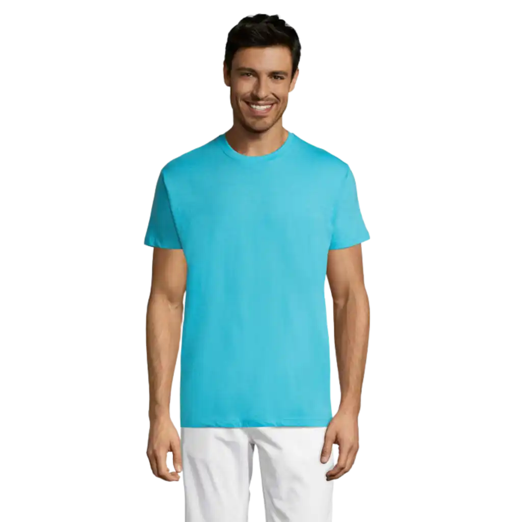 Regent T-Paita omalla logolla kampanja. 100kpl logolla 5.95€/kpl - Atollblå - 225 / L - T-paidat