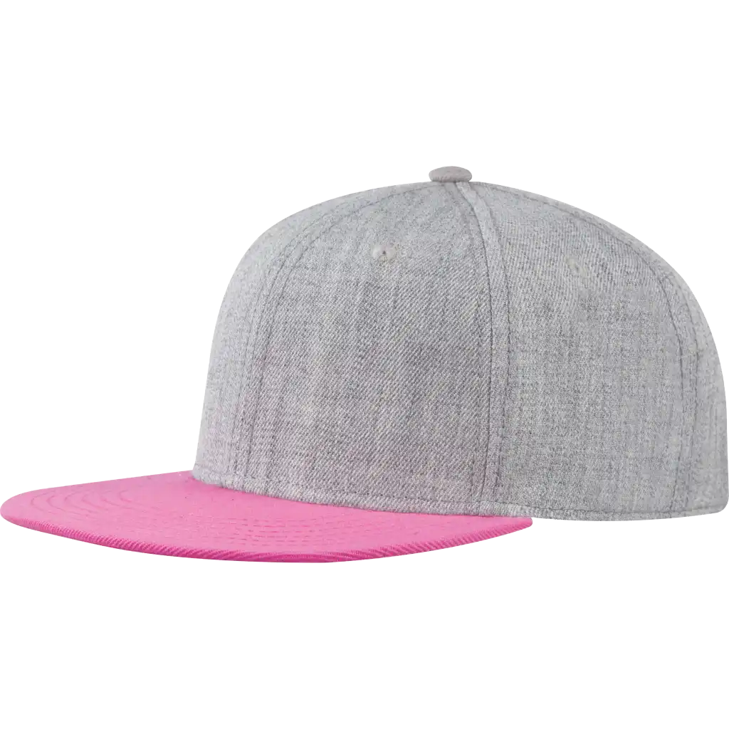 Melange snapback omalla logolla, väri Pinkki