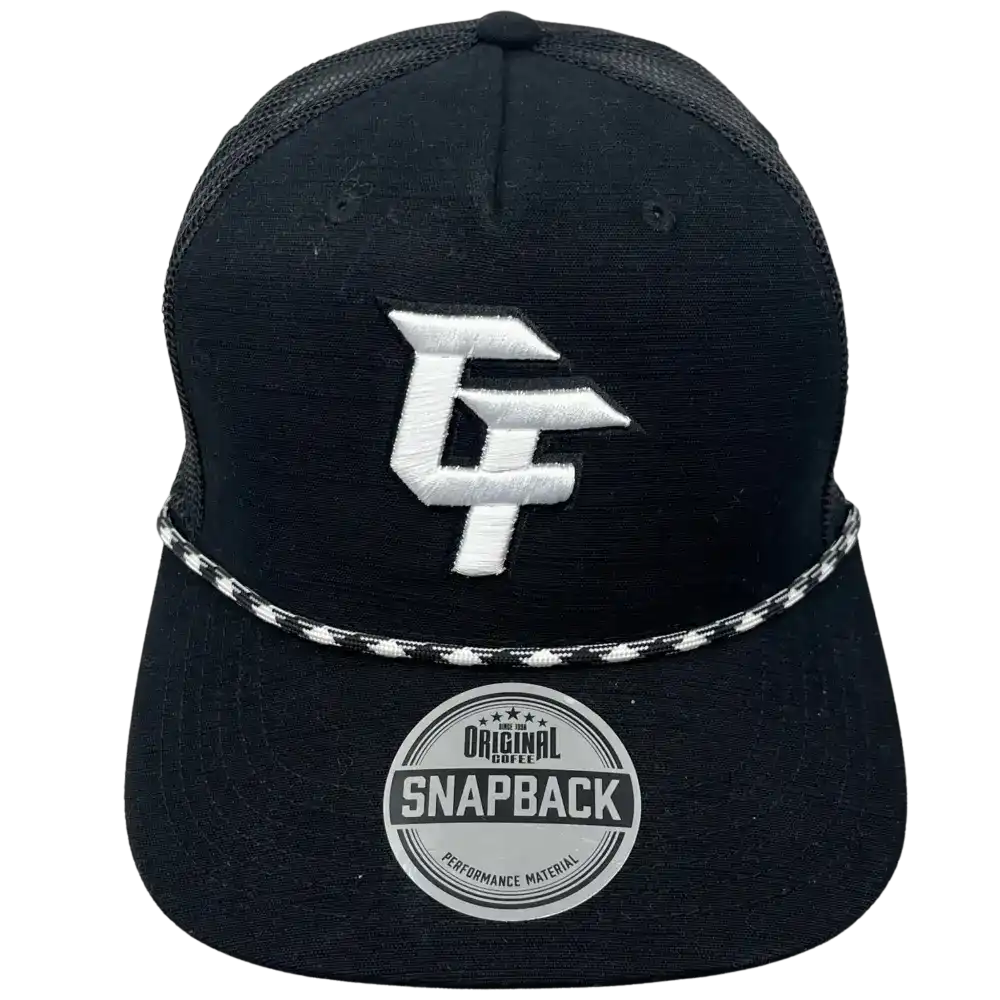 Snapback Musta Naru lippalakki logolla-ZigiZagi