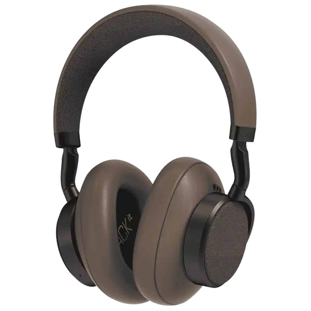 Ruskeat SACKit Touch 400 Hybrid ANC -vastamelukuulokkeet premium-lahjaksi