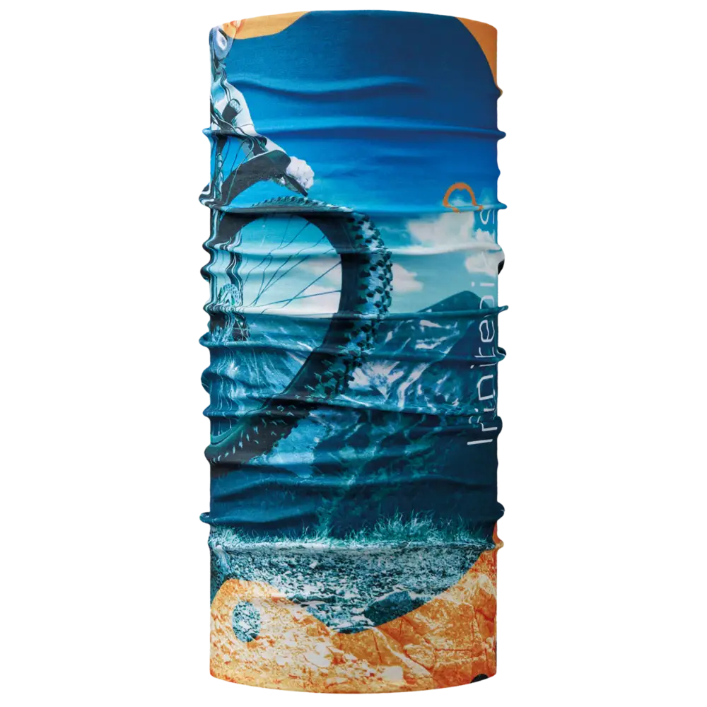 ZigiZagin Euroopassa valmistettu kierrätys-tuubihuivi kustomoidulla designilla