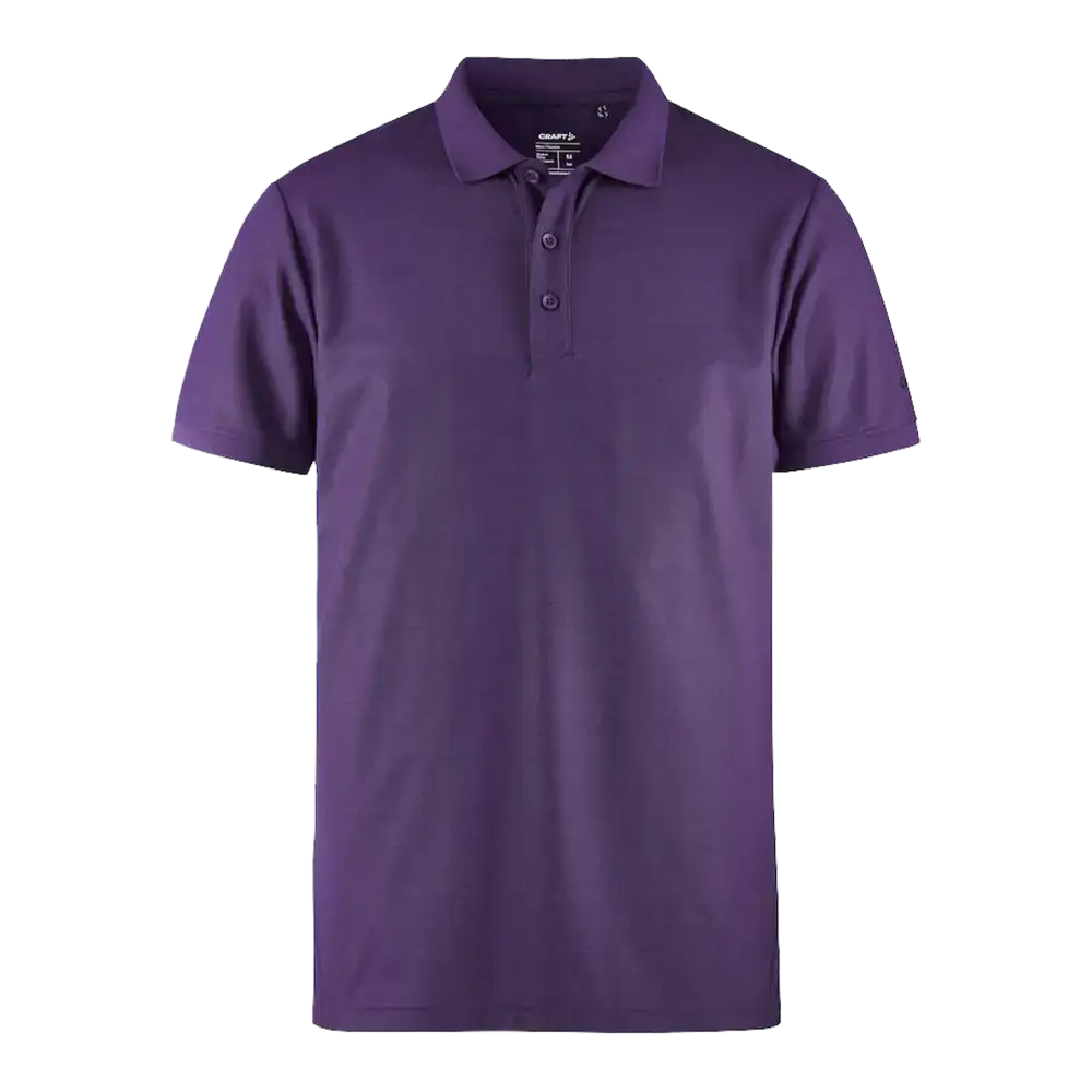 Violetti Craft CORE Unify Polo pikeepaita. Pikee yrityksen logolla, kuva edestÀ.