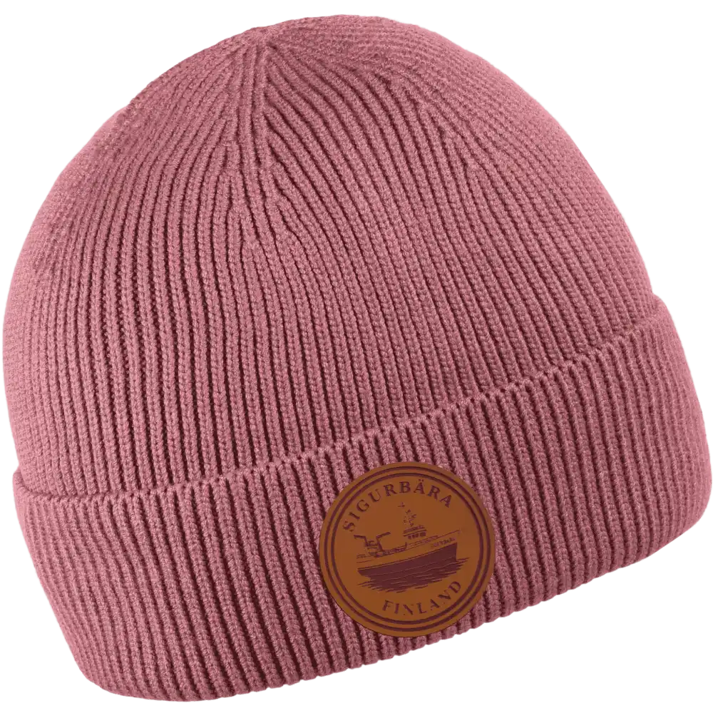 Premium Viskoosipipo omalla logolla (coFEE 3010) - Burgundy, logo tehty lasermerkillä.