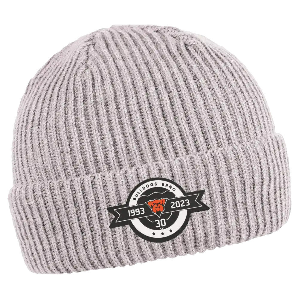 Wrap pipo omalla logolla - Harmaa kumimerkki logo