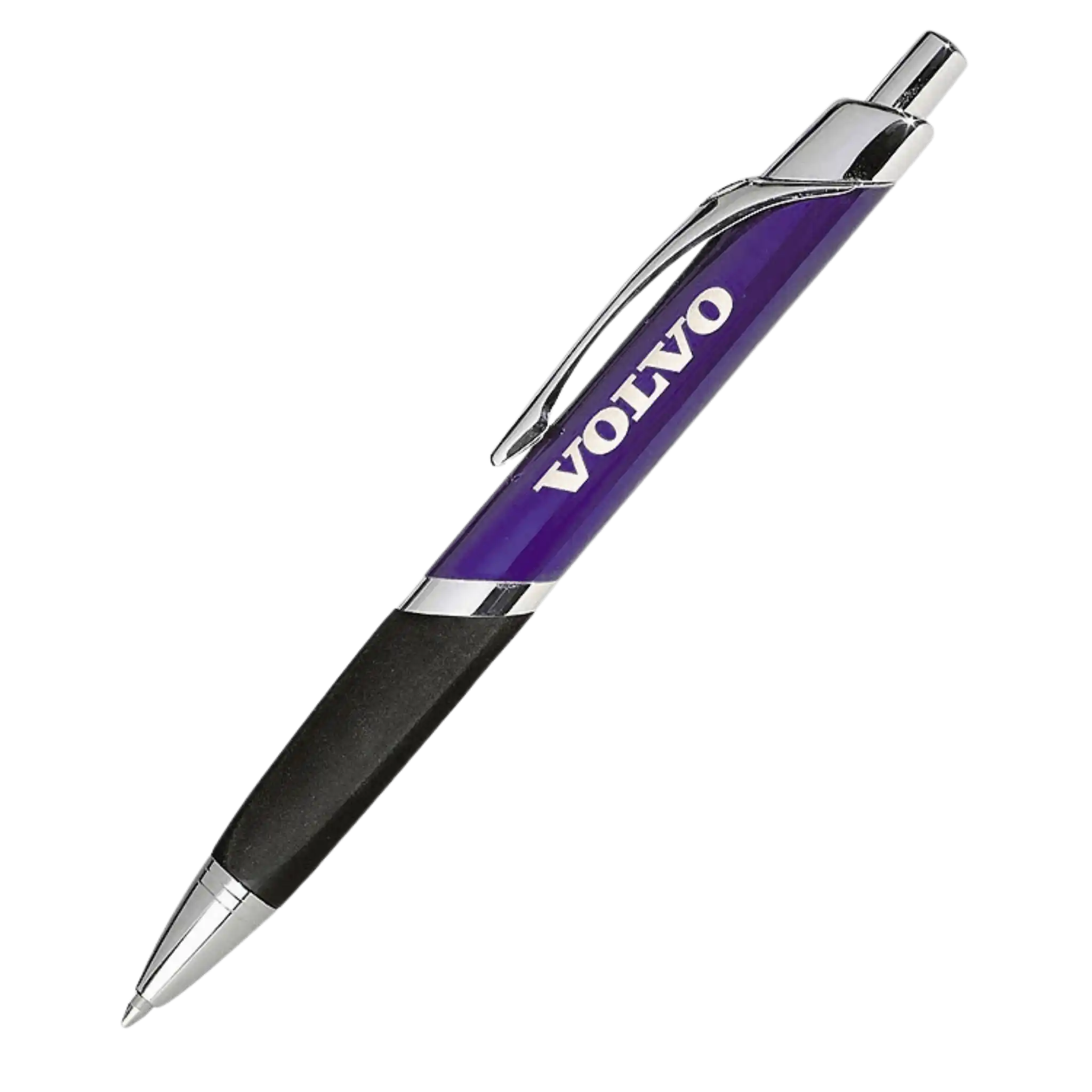 Bermuda metallinen mainoskynä omalla lasermerkatulla logolla – tummansininen kiiltävä